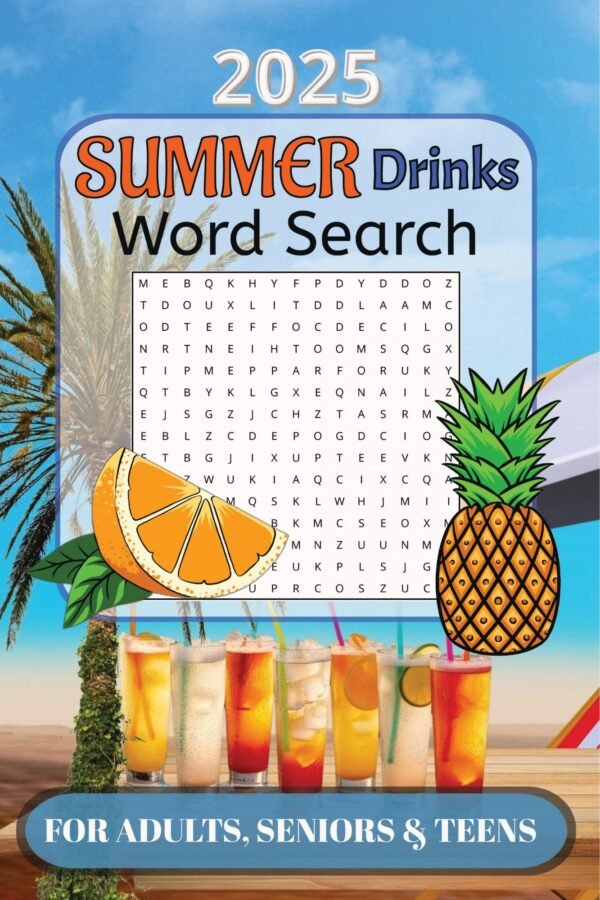 Summer Drinks Word Search