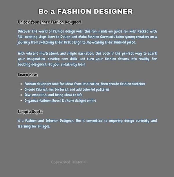 Be a Fashion Designer-Inspiring Kids - Image 2
