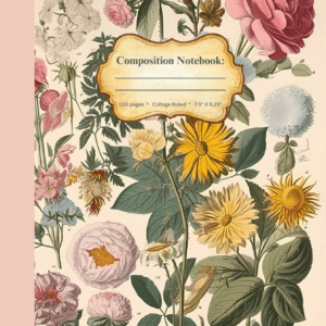 Composition Notebook Vintage Floral2