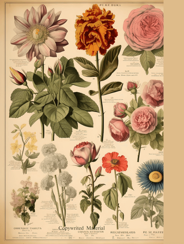 Composition Notebook Vintage Floral5 - Image 2
