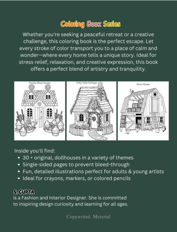Dollhouse Coloring Book for Adults - Image 2